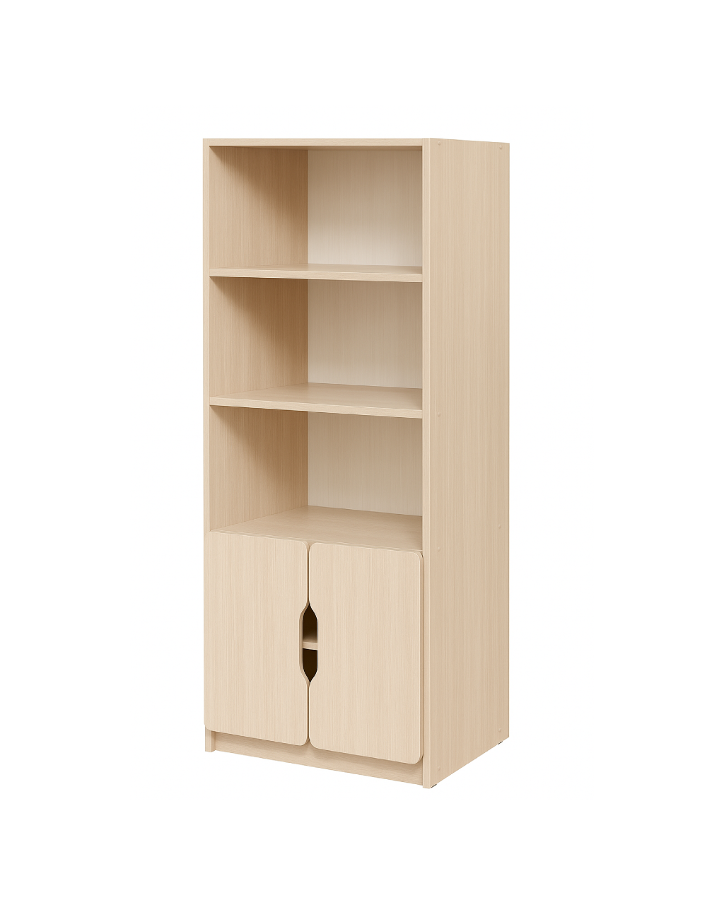 Універсальна 2-х дверна шафа "Навчання" елемент №2, напівзакрита з полицями, ЛЕЛЕКА, 600x410x1594 мм.